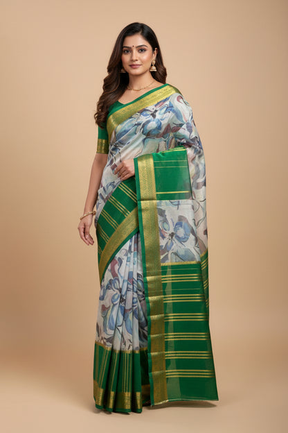 Pure Mysore Silk Saree.