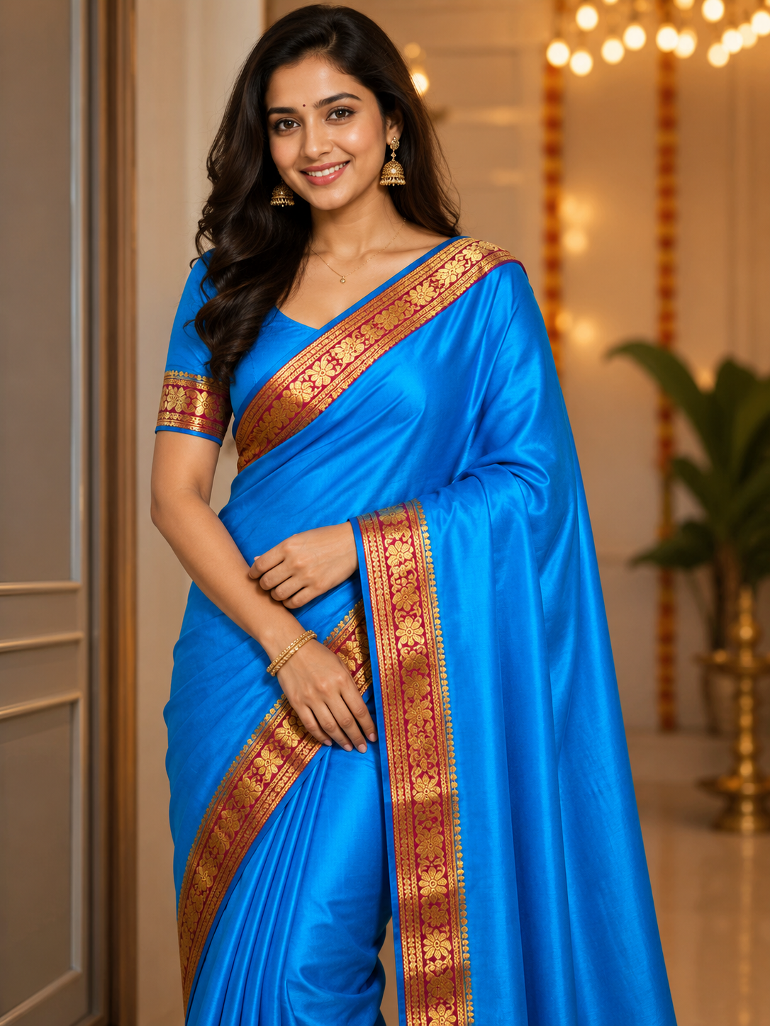 Pure Mysore Silk Saree ( 60 Grams )