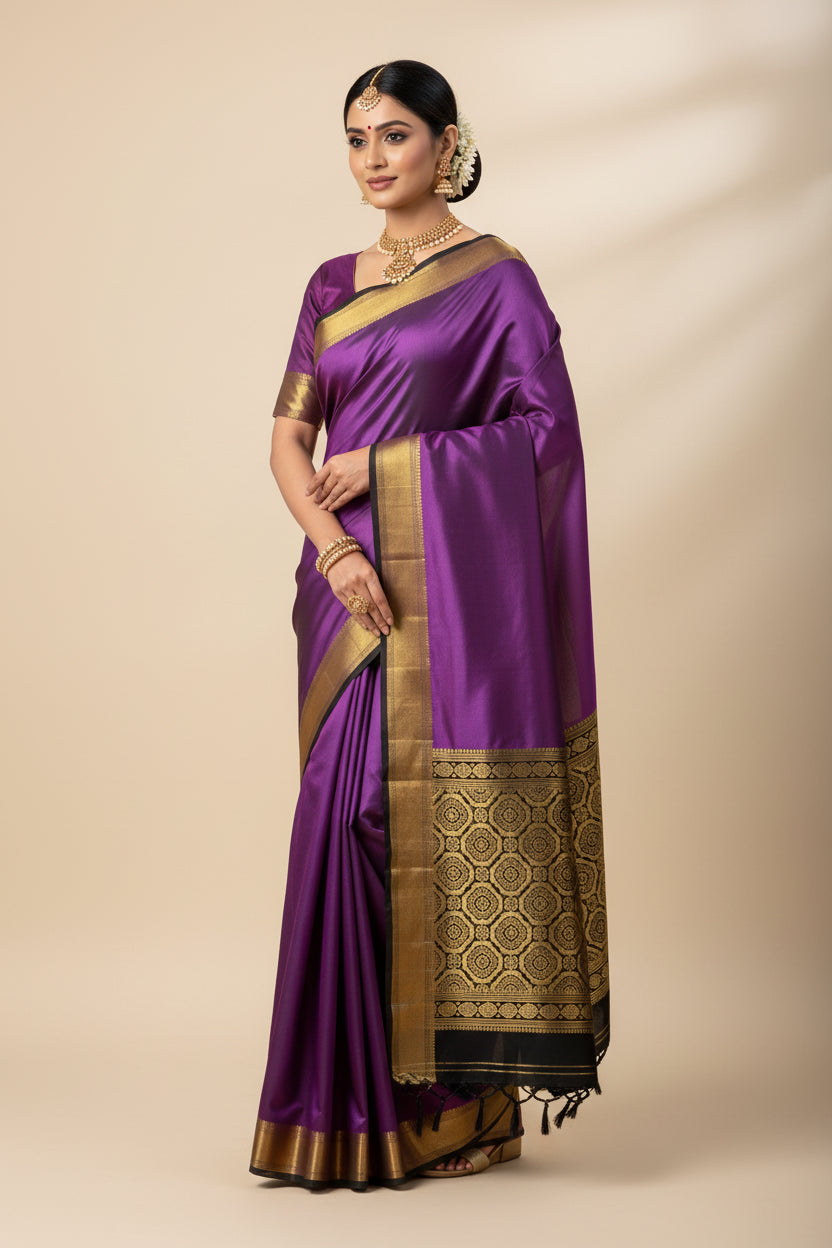 Pure Mysore Silk Saree.