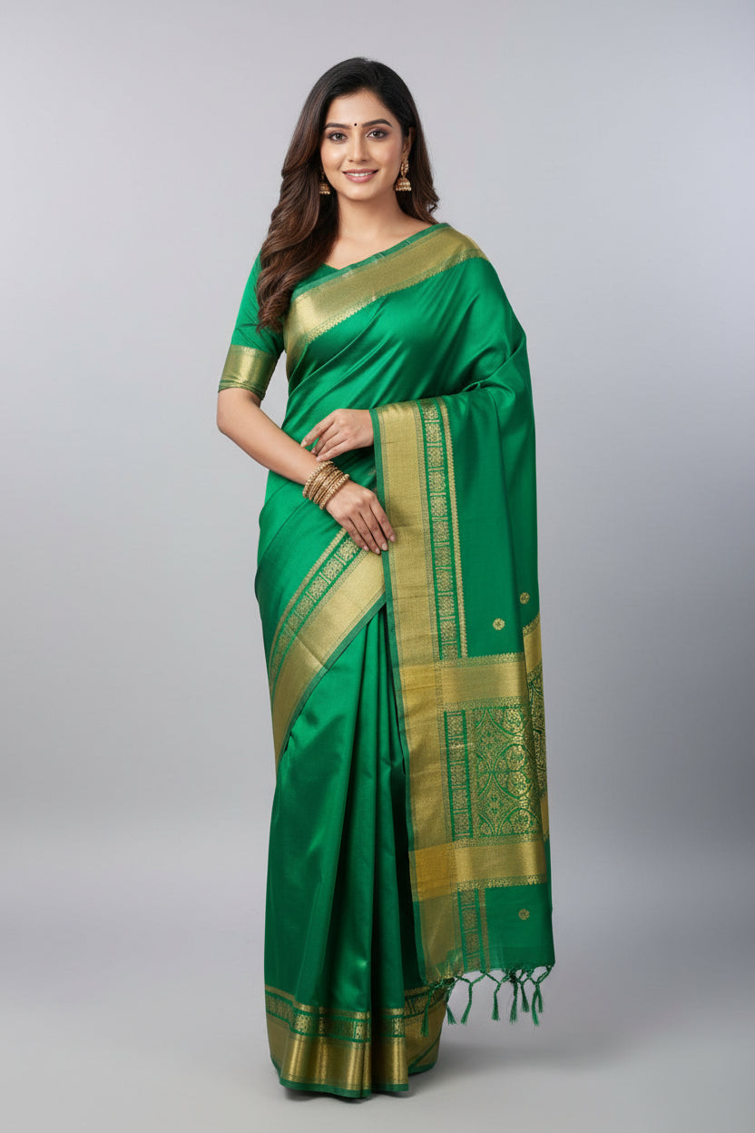 Pure Mysore Silk Saree.
