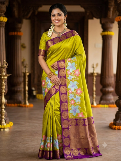 Pure Mysore Silk Saree.