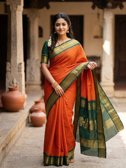Pure Cotton Silk Saree