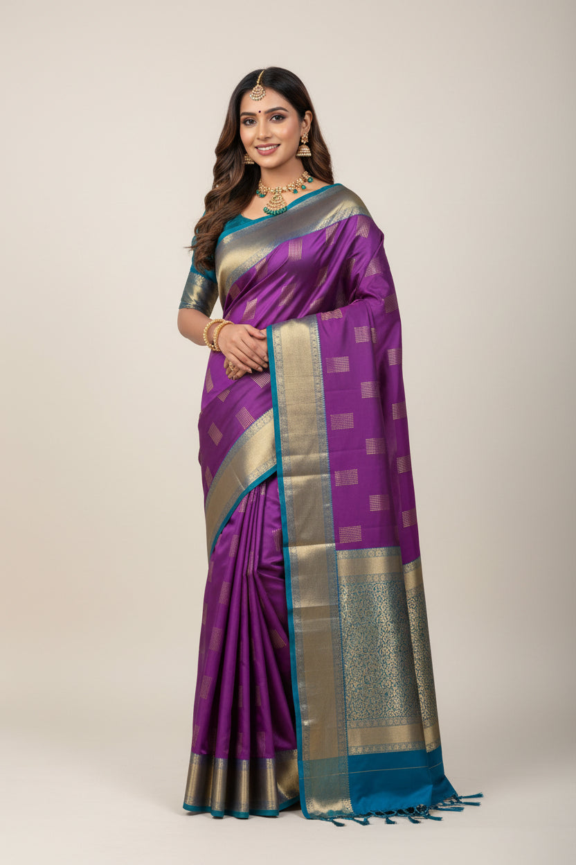 Kanchi Mix Silk Saree