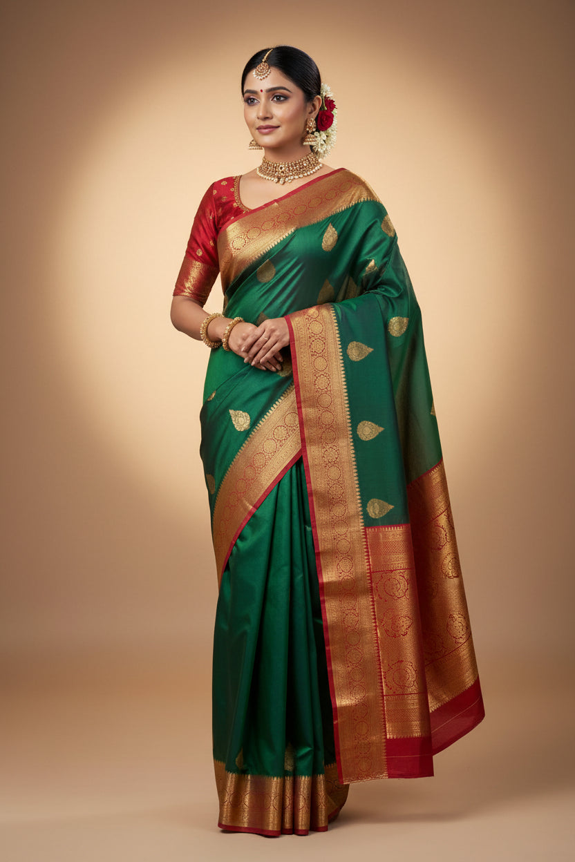 Kanchi Mix Silk Saree