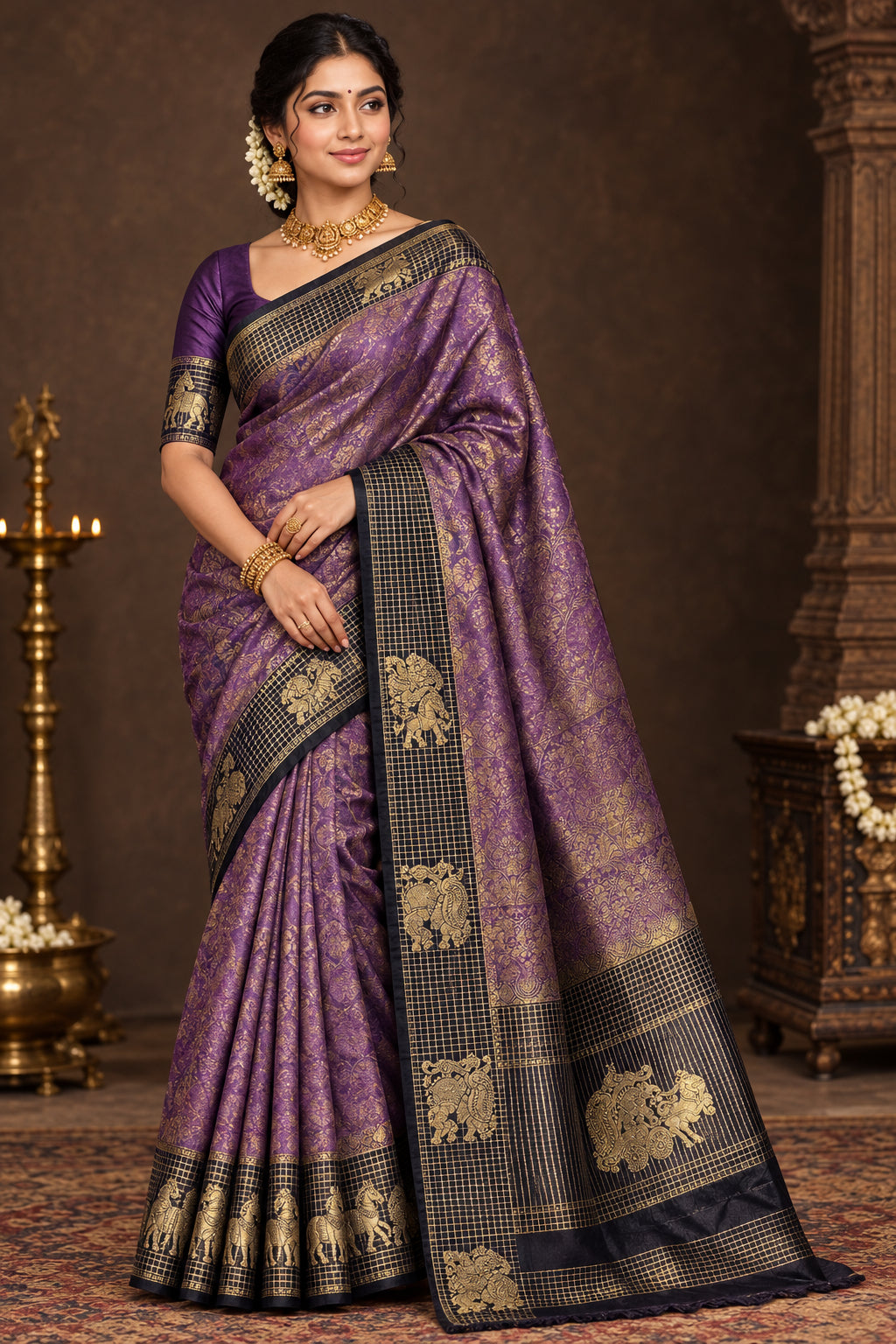 Kanchi Mix Silk Saree