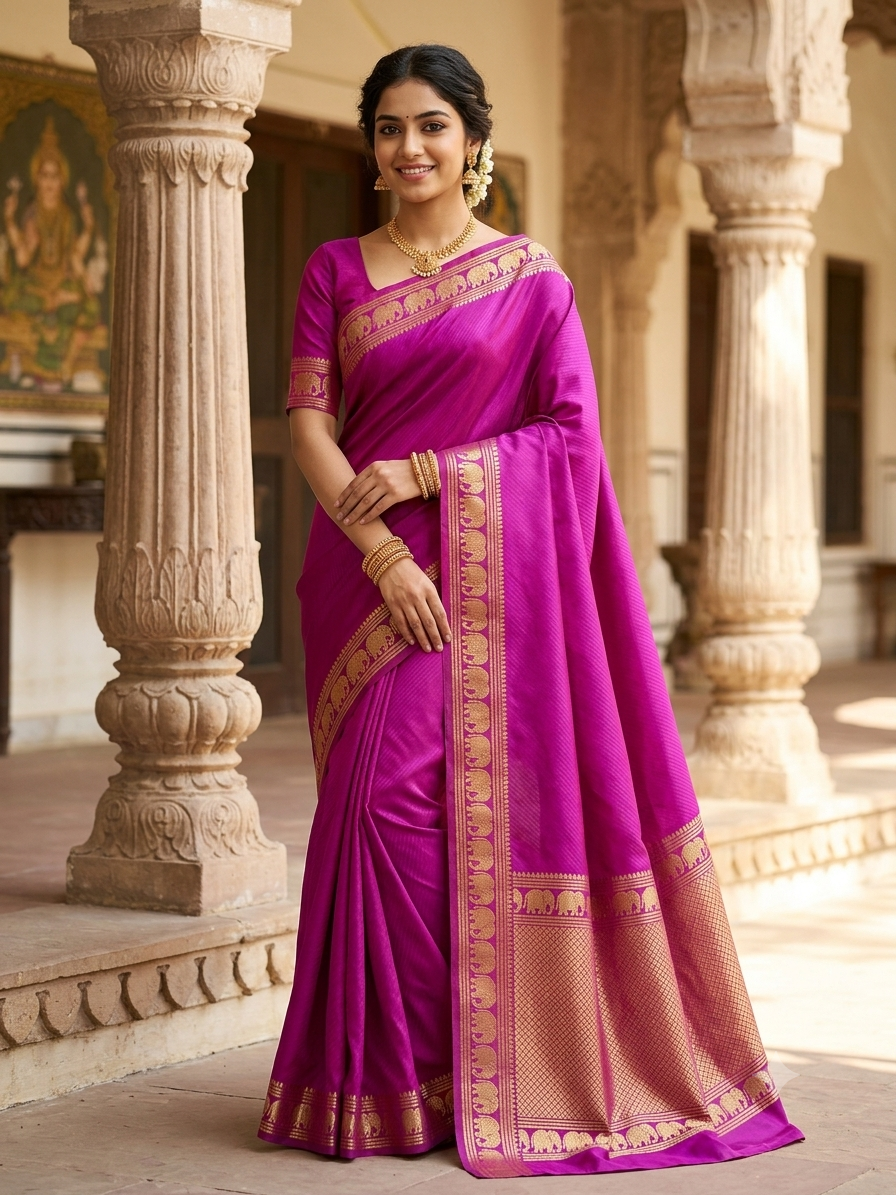 Pure Mysore Silk Saree.