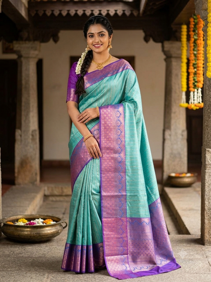 Kanchi Mix Silk Saree