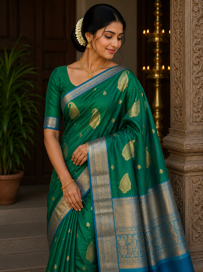 Kanchi Mix Silk Saree