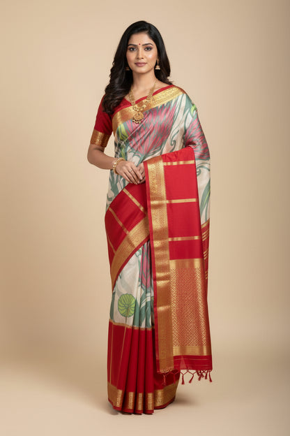 Pure Mysore Silk Saree.