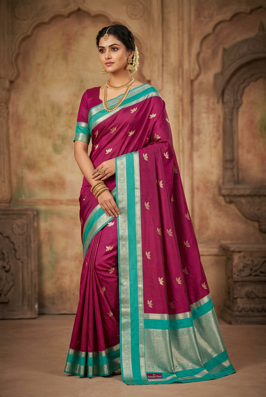 Kanchi Mix Silk Saree