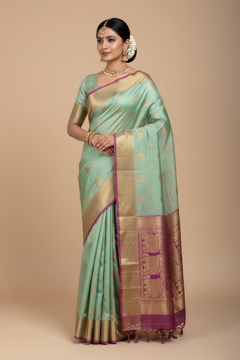 Kanchi Mix Silk Saree