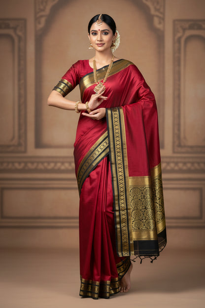 Pure Mysore Silk Saree ( 60 Grams )