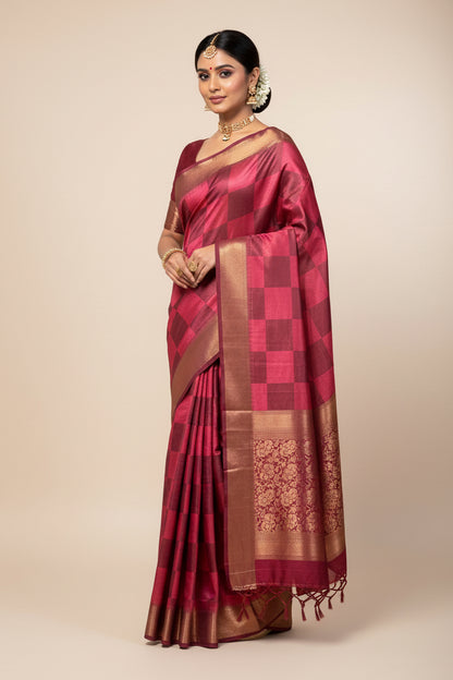 Pure Linen Silk Saree.
