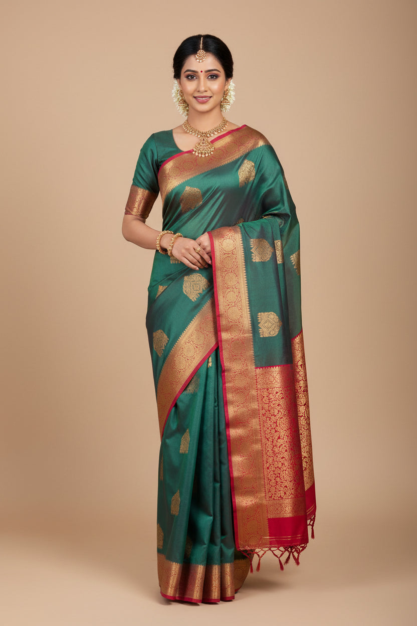 Kanchi Mix Silk Saree