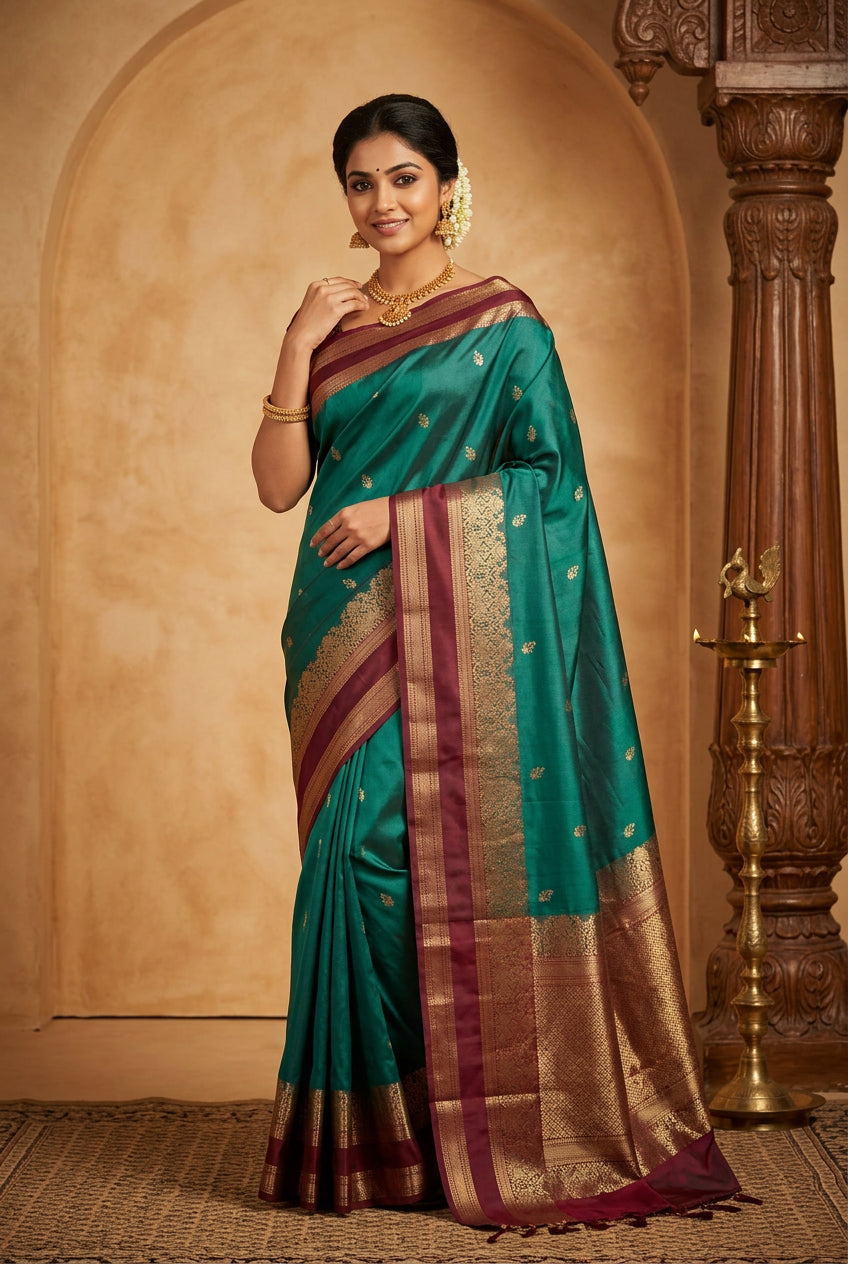 Kanchi Mix Silk Saree