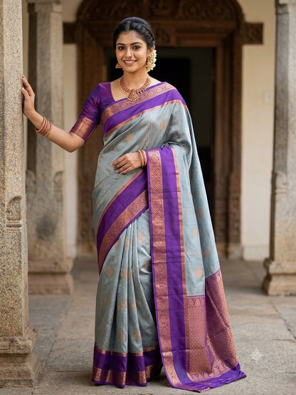 Kanchi Mix Silk Saree