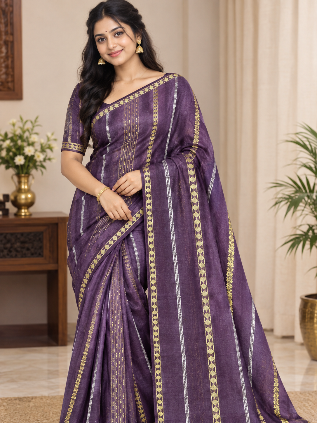 Pure Mysore Silk Saree.