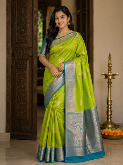 Kanchi Mix Silk Saree