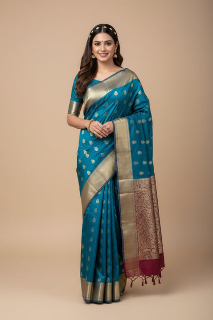 Kanchi Mix Silk Saree