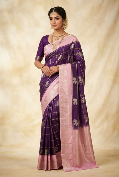 Kanchi Mix Silk Saree