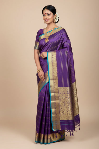 Pure Mysore Silk Saree ( 60 Grams )