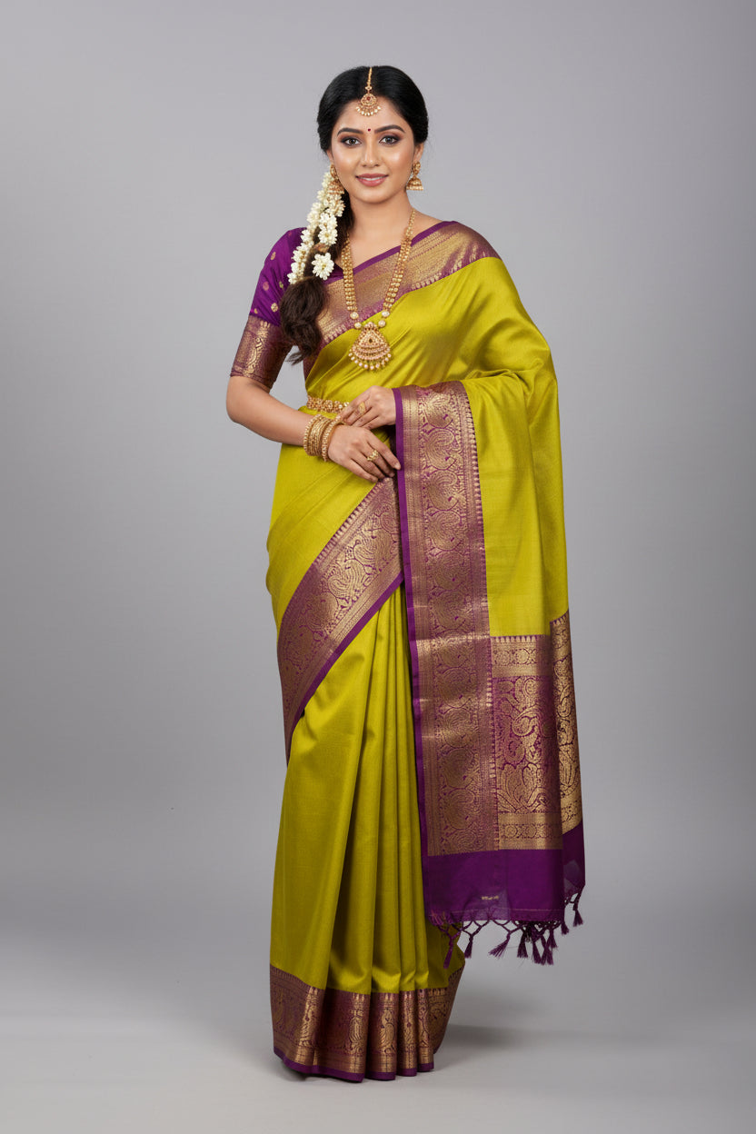 Pure Mysore Silk Saree.