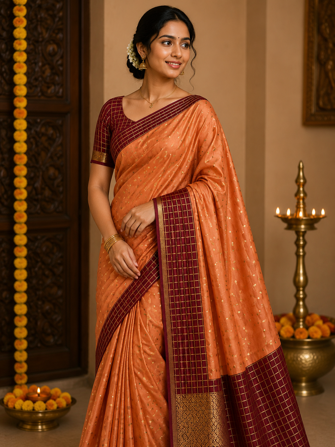 Pure Mysore Silk Saree.