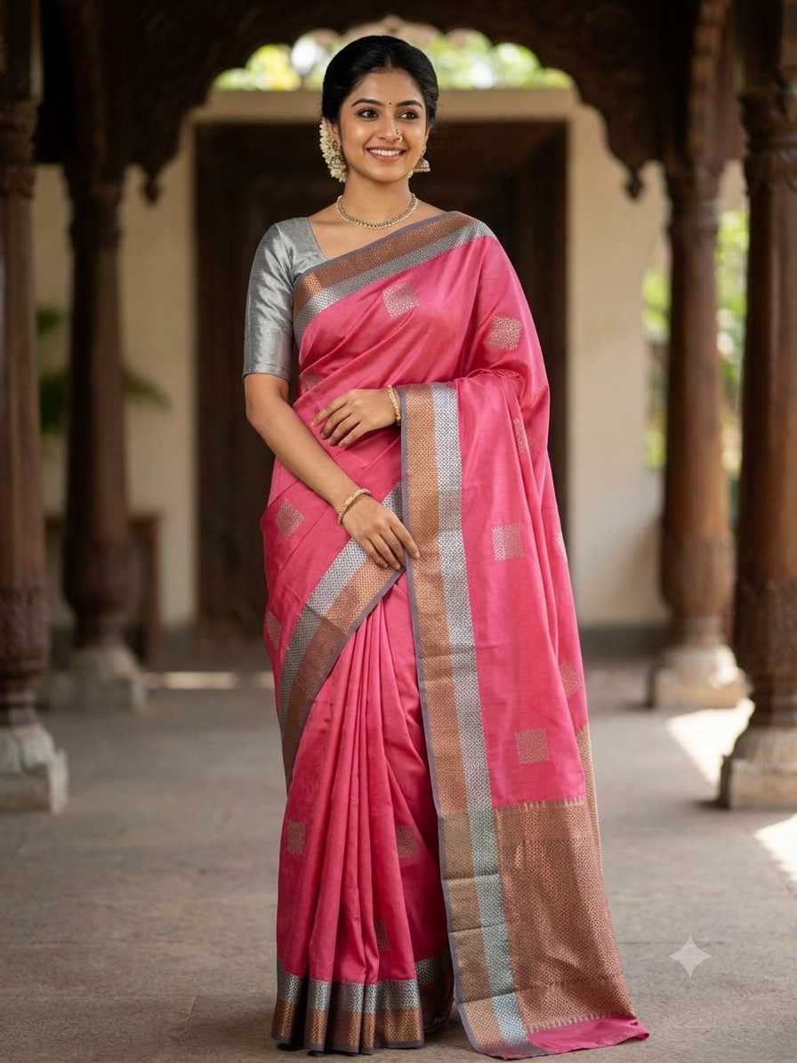 Kanchi Mix Silk Saree
