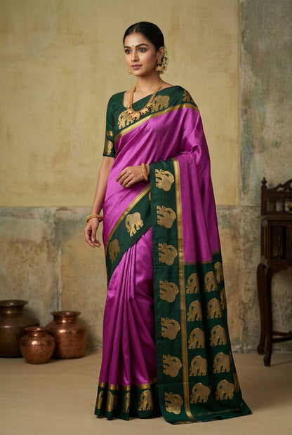 Pure Mysore Silk Saree.