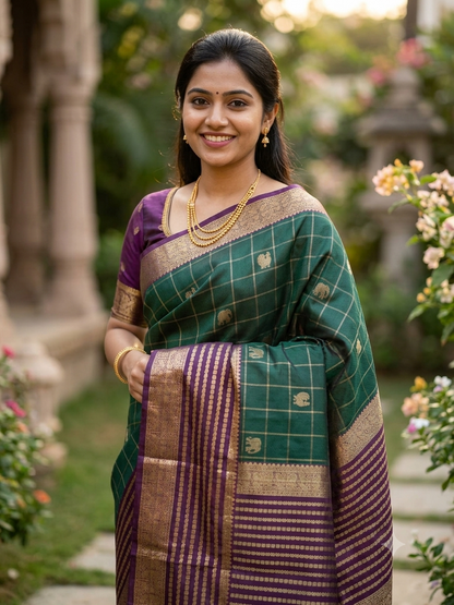 Kanchi Mix Silk Saree