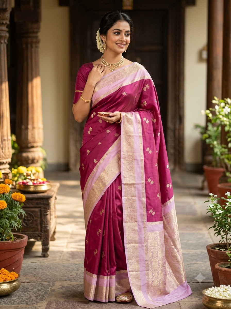 Kanchi Mix Silk Saree