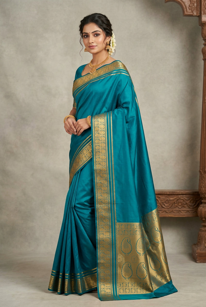 Pure Mysore Silk Saree.