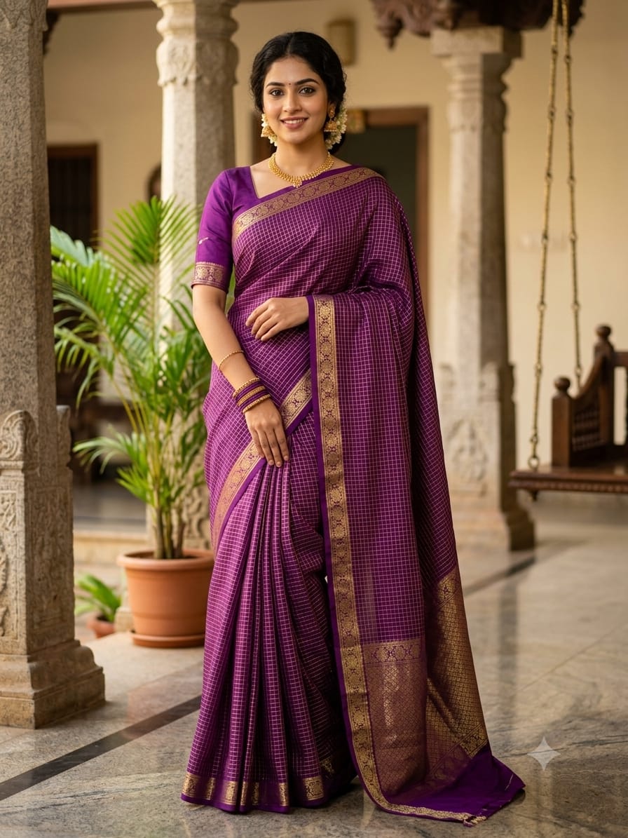 Pure Mysore Silk Saree.