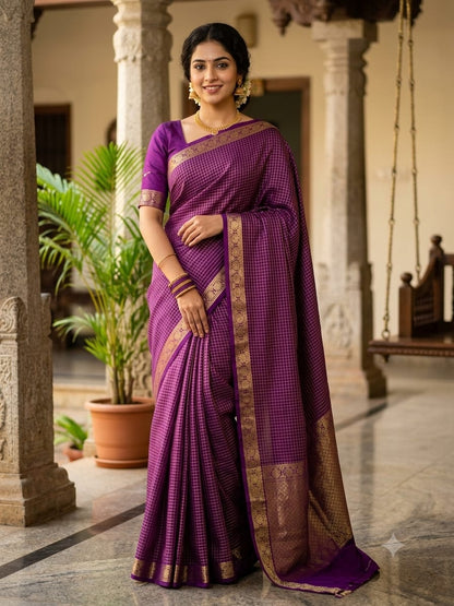 Pure Mysore Silk Saree.