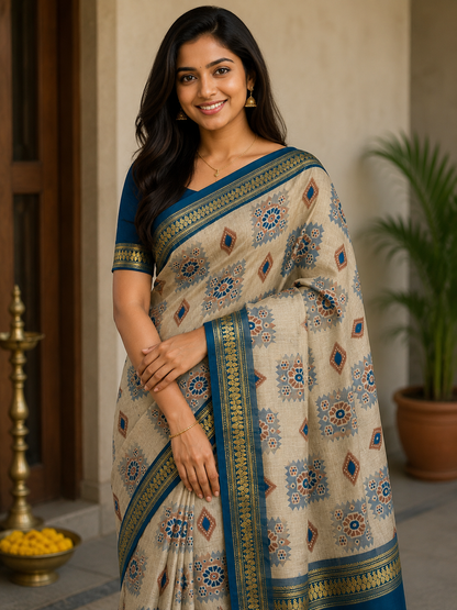 Pure Cotton Silk Saree