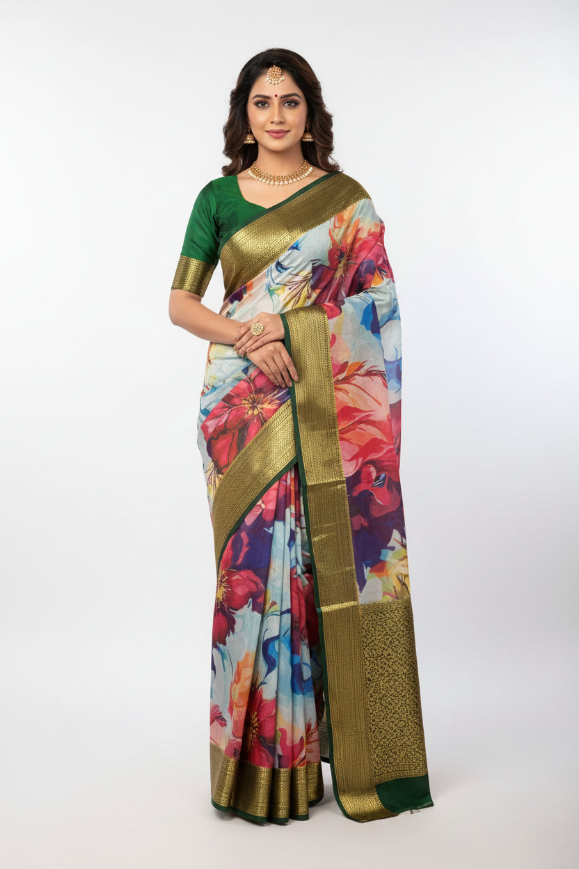 Pure Mysore Silk Saree.