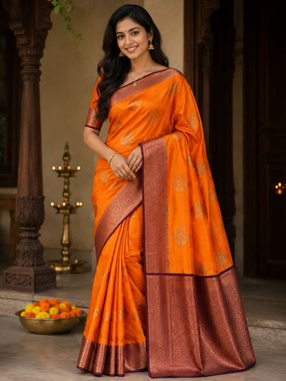 Kanchi Mix Silk Saree