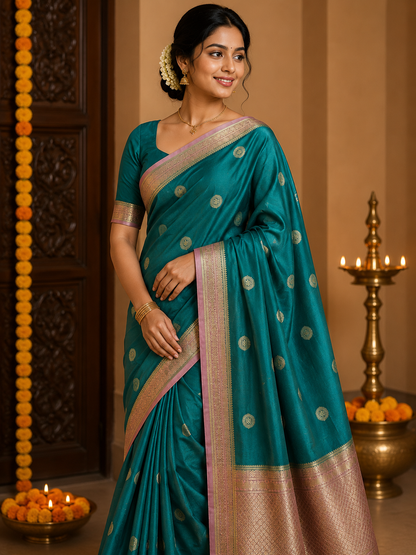 Pure Mysore Silk Saree.