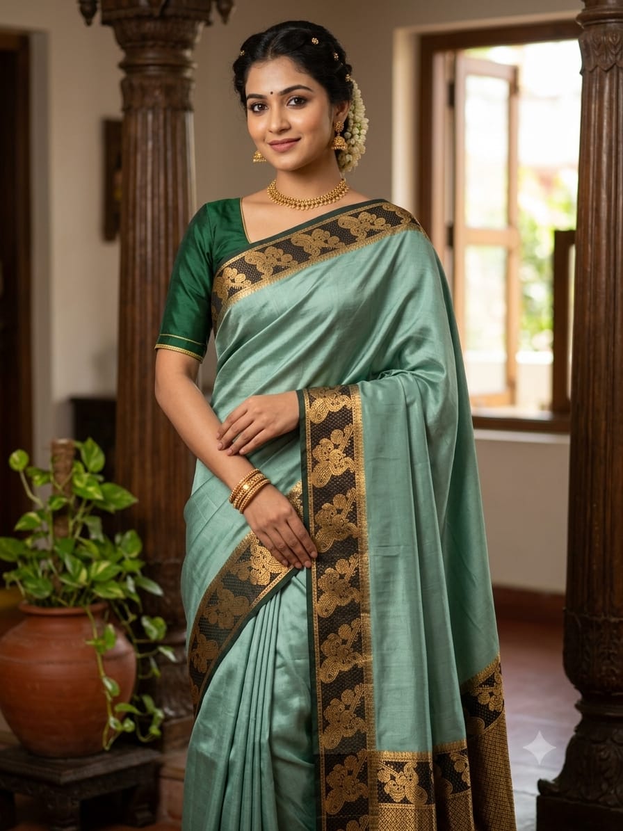 Pure Mysore Silk Saree.