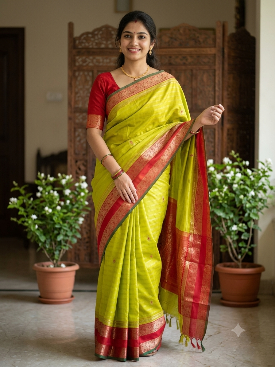 Kanchi Mix Silk Saree