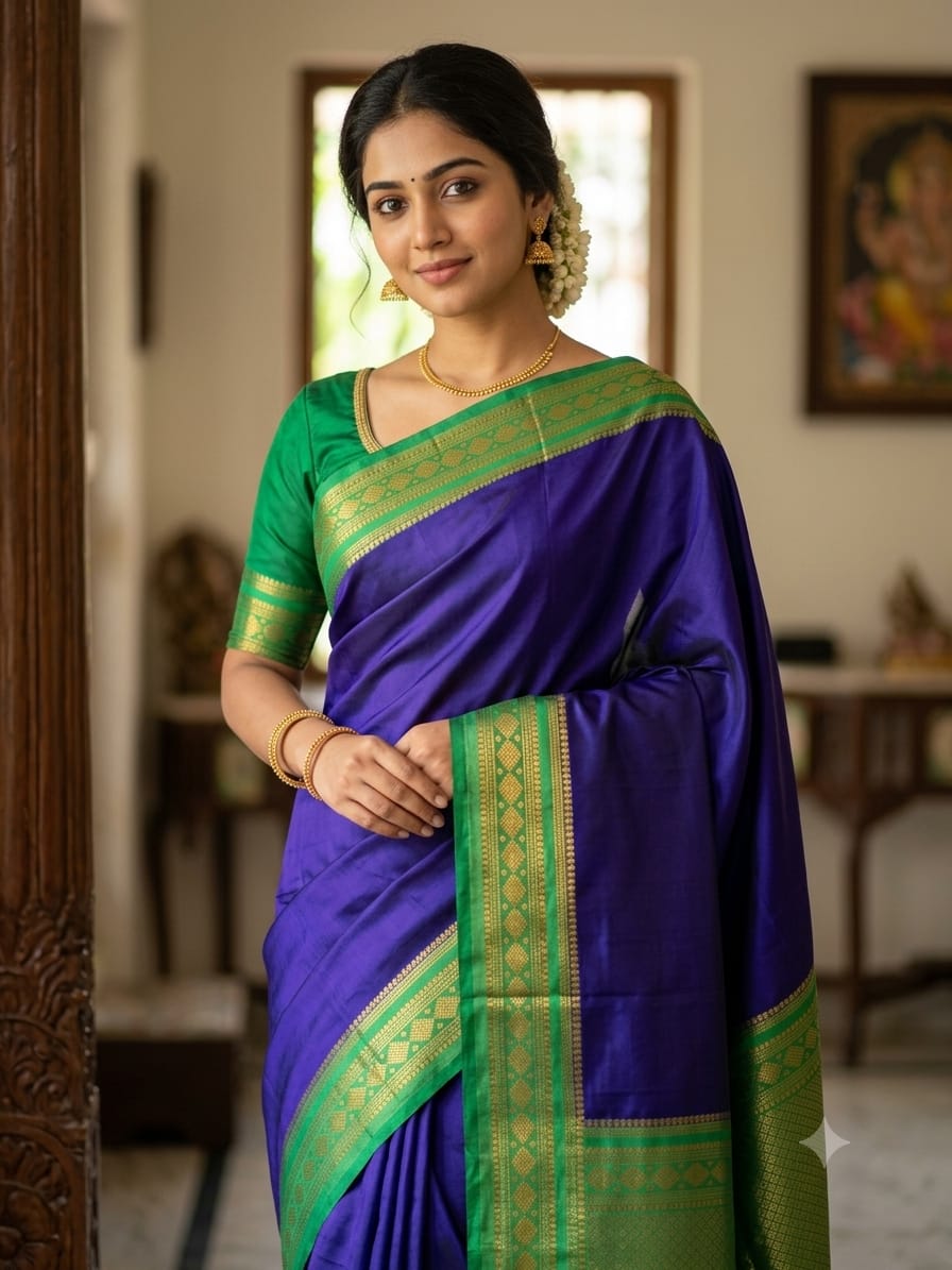 Pure Mysore Silk Saree.