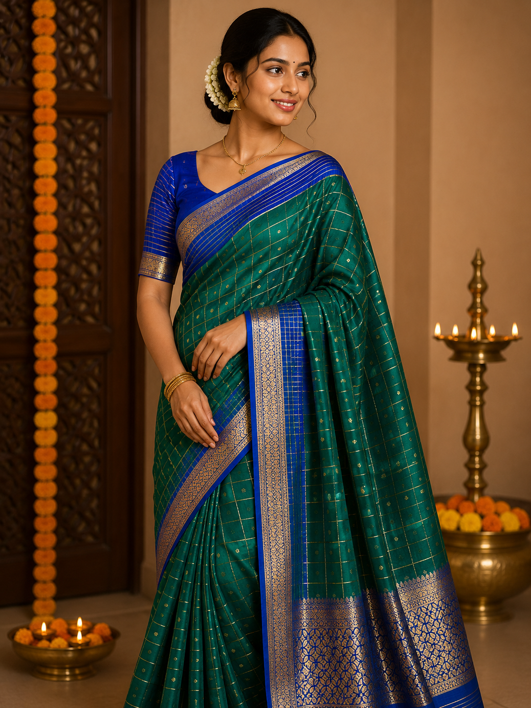 Pure Mysore Silk Saree.