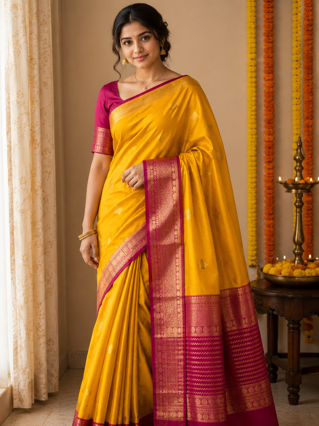 Kanchi Mix Silk Saree