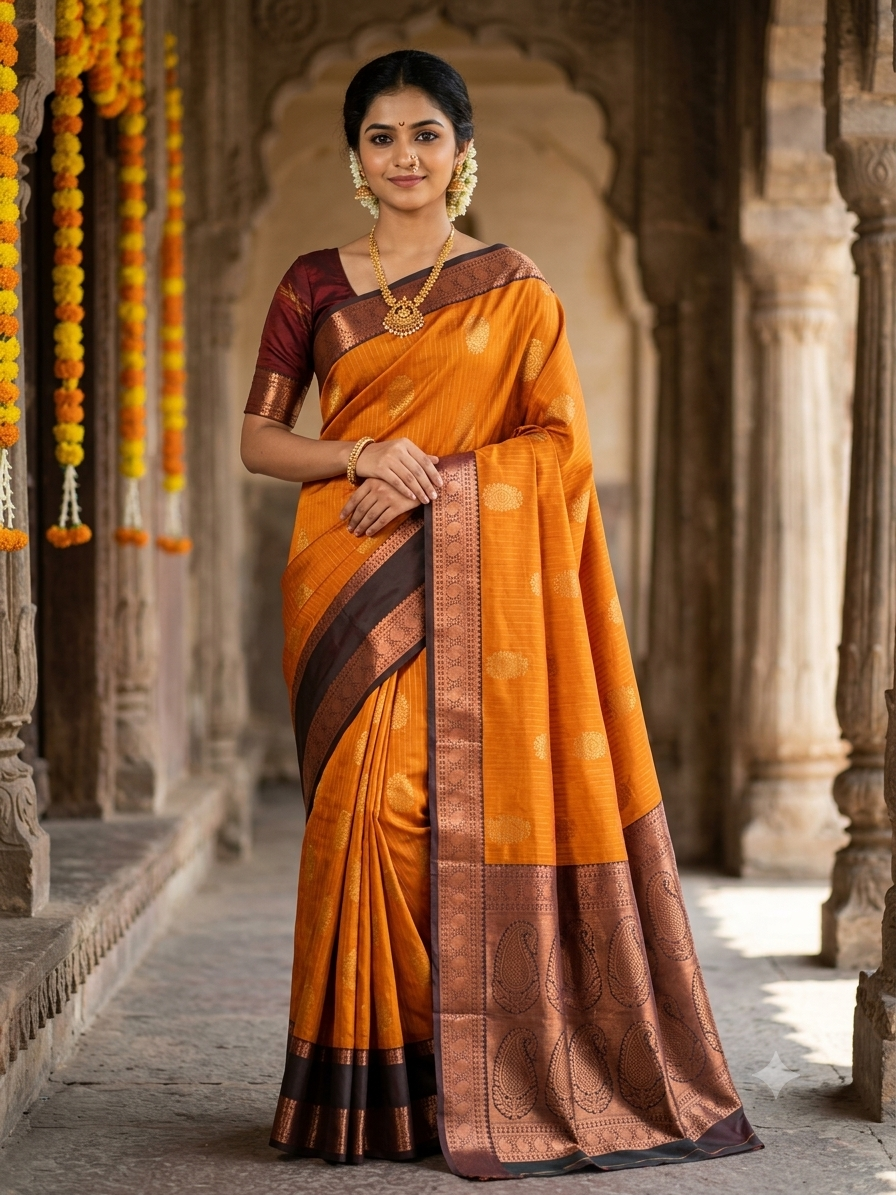 Kanchi Mix Silk Saree