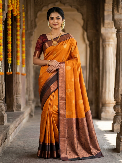 Kanchi Mix Silk Saree