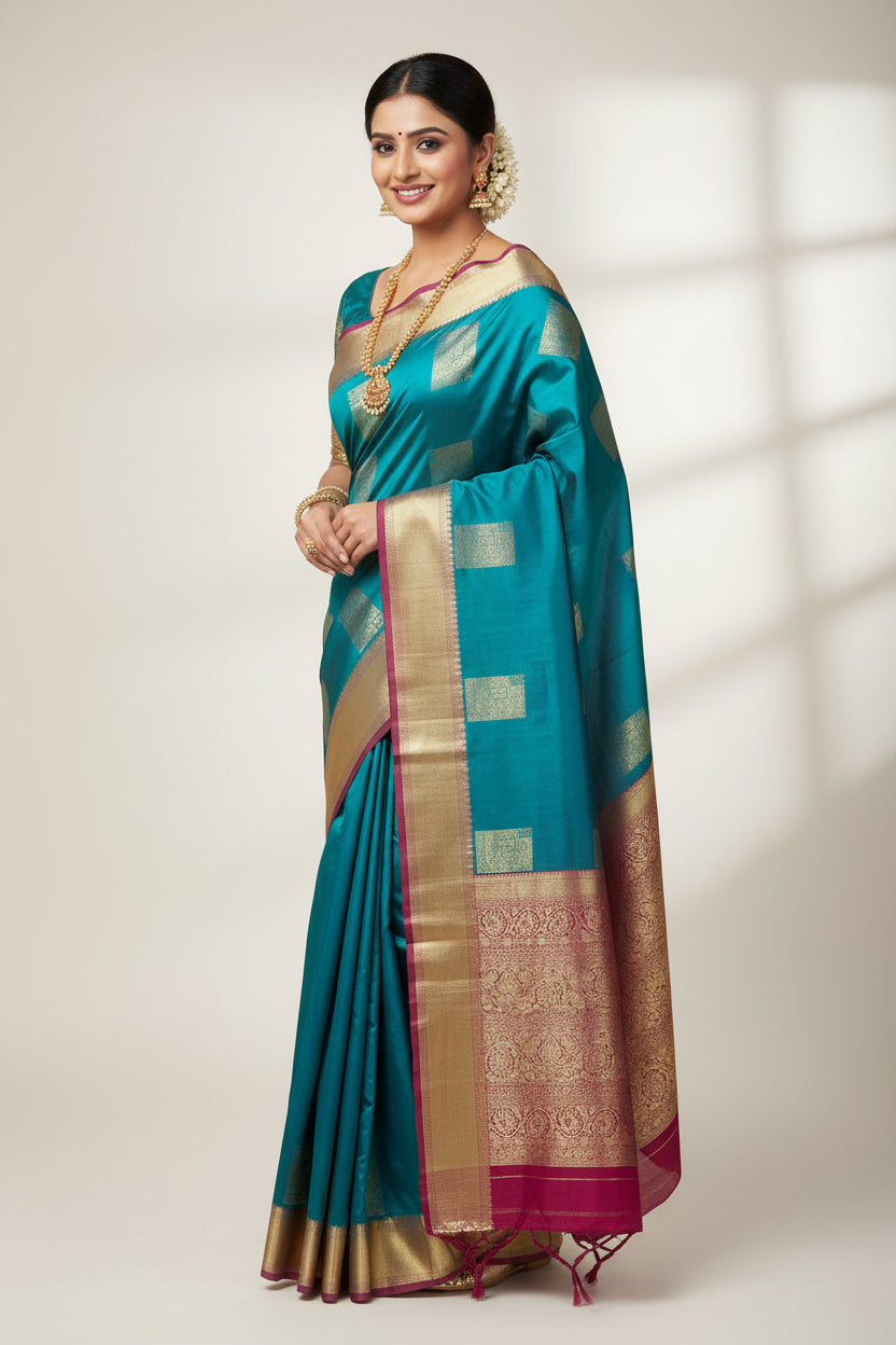 Kanchi Mix Silk Saree