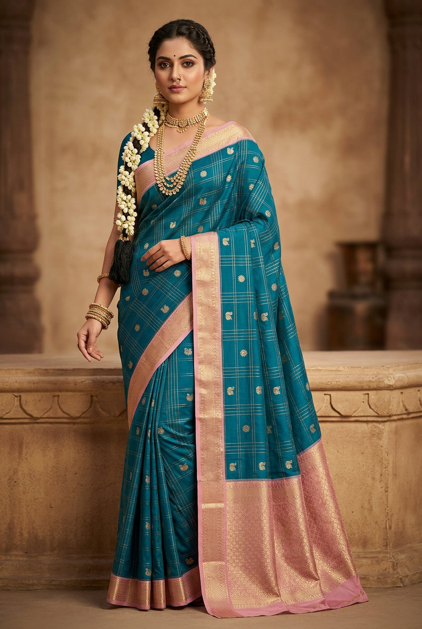 Kanchi Mix Silk Saree