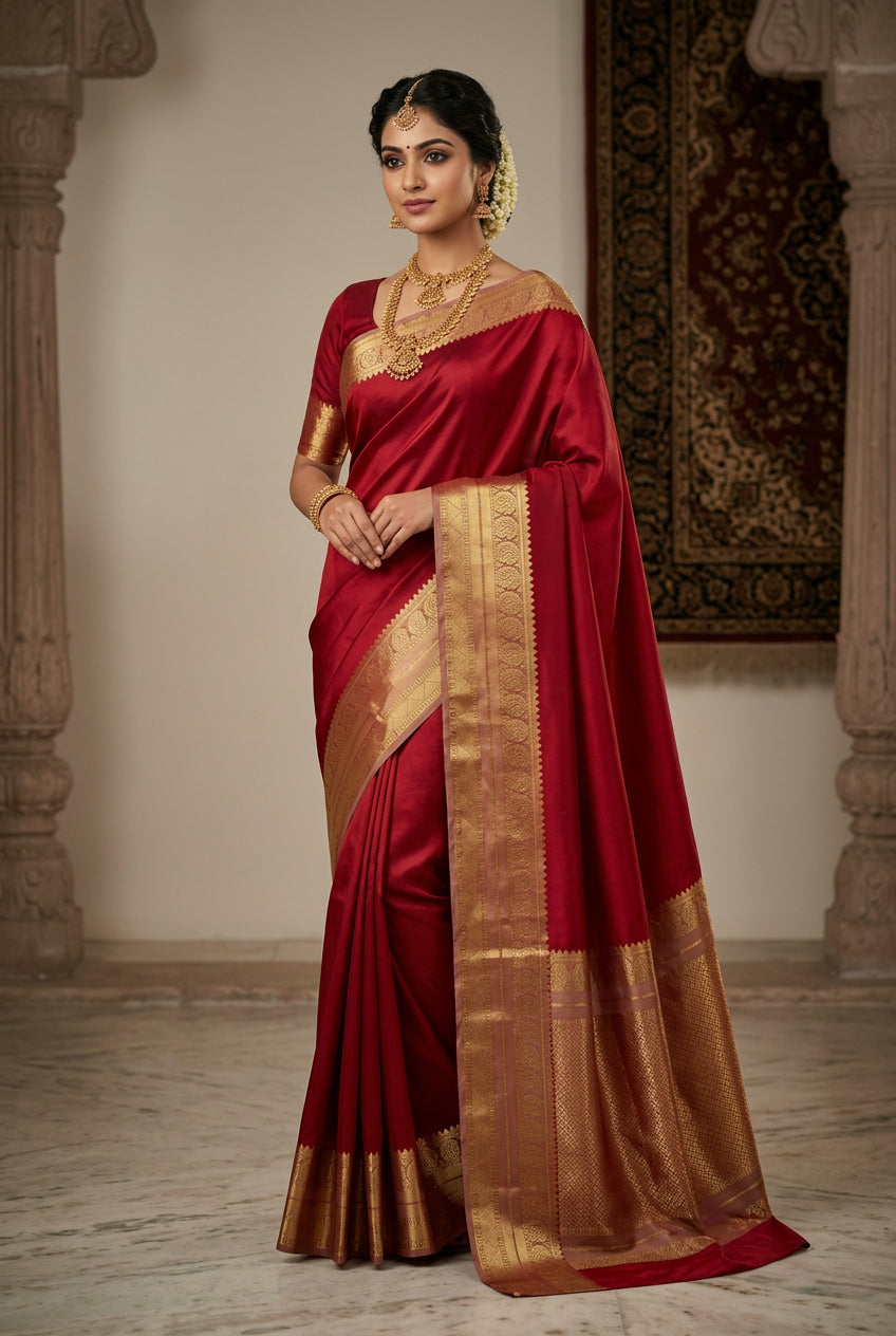 Pure Mysore Silk Saree.