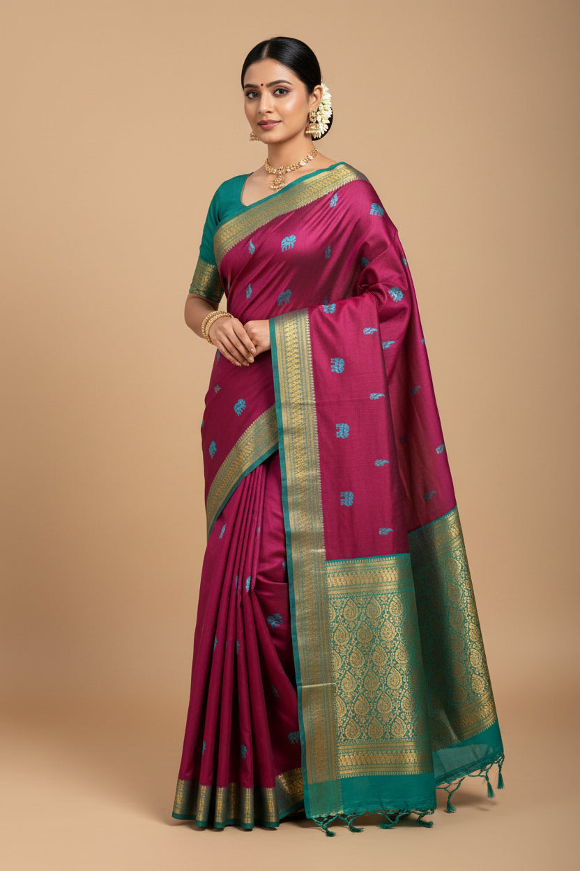 Pure Cotton Silk Saree