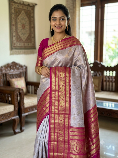 Pure Kanchipuram Silk Saree